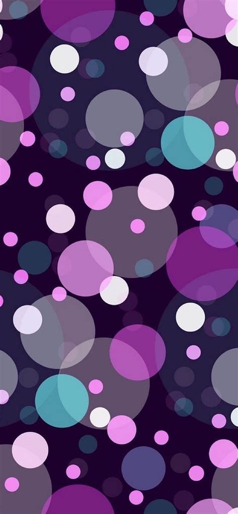 Polka Dots Blue Circles Colorful Polkadots Purple Hd Phone
