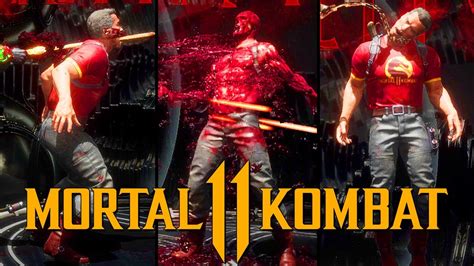 Mortal Kombat 11 Every Spawn Brutality Performed On T 800 Terminator