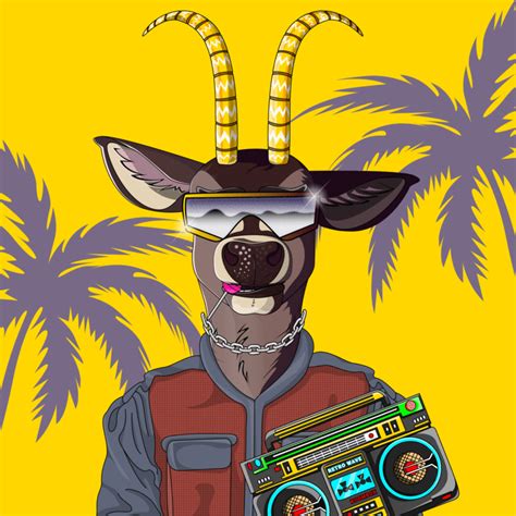 Retrowave Deer Sale Nft Calendar