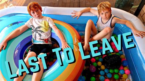 Last To Leave The Pool Challenge Youtube
