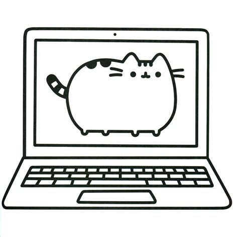 Simple Pusheen Coloring Pages Sketch Free Printable Coloring Pages