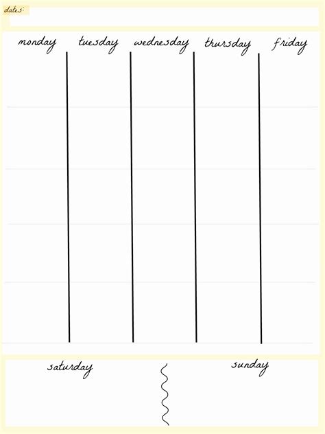 These blank calendar templates grid are mostly used by students to schedule their week, or by people to plan their meal menu or to. Blank Calendar 5 Day Week | Blank Calendar Template ...