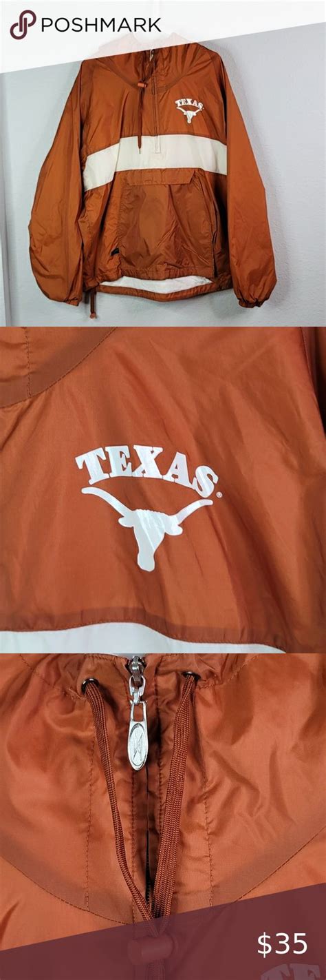 Storm Duds University Of Texas Longhorns Hooded Waterproof Windbreaker Large University Of Texas
