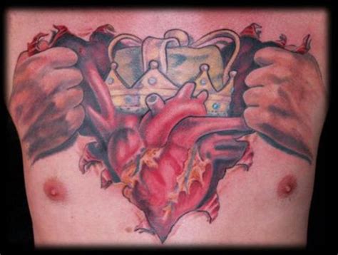 81 Mind Blowing Heart Tattoos On Chest Tattoo Designs