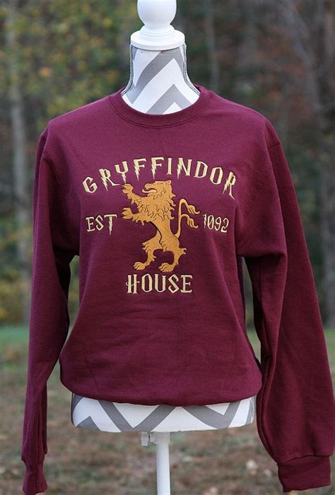 Harry Potter Inspired Gryffindor By Noblegnomeembroidery On Etsy
