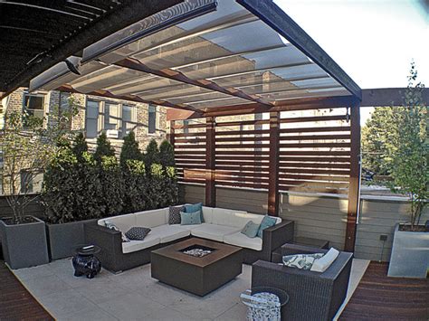 Lakeview Garage Rooftop Deck Contemporary Deck Chicago By
