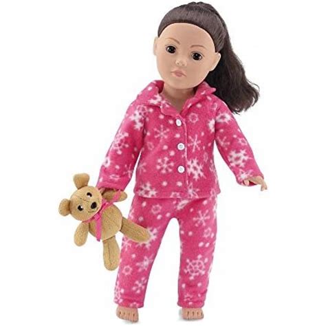 Emily Rose 18 Inch Doll Clothes Cozy Bright Pink And