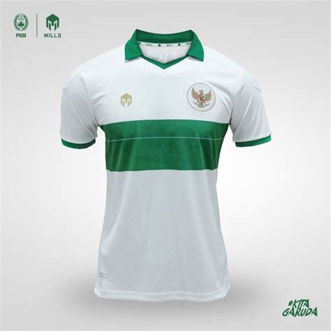 Jual MILLS Timnas Indonesia Jersey Away Replica Version 1015GR White