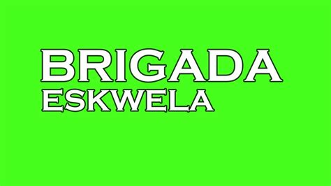Brigada Eskwela 2021 Official Jingle With Lyrics Green Screen