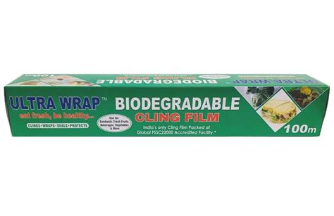 Ultra Wrap 100 Meter Biodegradable Cling Film For Food Wrapping
