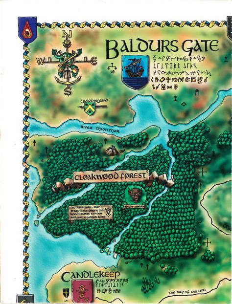Baldurs Gate World Map North West By Shade Os On Deviantart