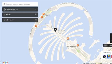 Uae Dubai Metro City Streets Hotels Airport Travel Map Info Palm