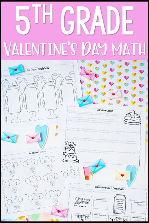 Valentines Day Math Worksheet 5th Grade