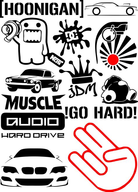 Car Logo Sticker Design