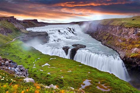 These Are The Most Spectacular Waterfalls In Iceland Gullfoss