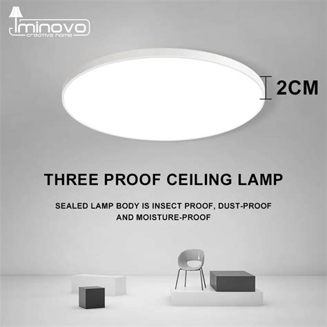 Ultra Thin Led Ceiling Light 2cm Lamp Surface Mounted Flush Panel Lighting 24w 28w 38w 48w