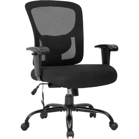 Big And Tall Office Chair 400lbs Wide Seat Mesh Desk Chair Massage Rolling Swivel Ergonomic