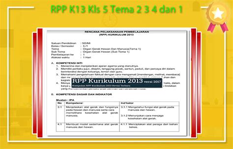 Rpp ipa kelas 6 semester 2 tata surya by rachmah safitri 19561 views. RPP K13 Kls 5 Tema 2 3 4 dan 1 | RPP Kurikulum 2013