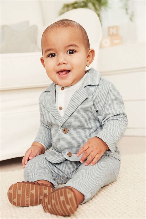 Buy Smart 3 Piece Baby Occasion Woven Suit Set 0mths 2yrs From Next