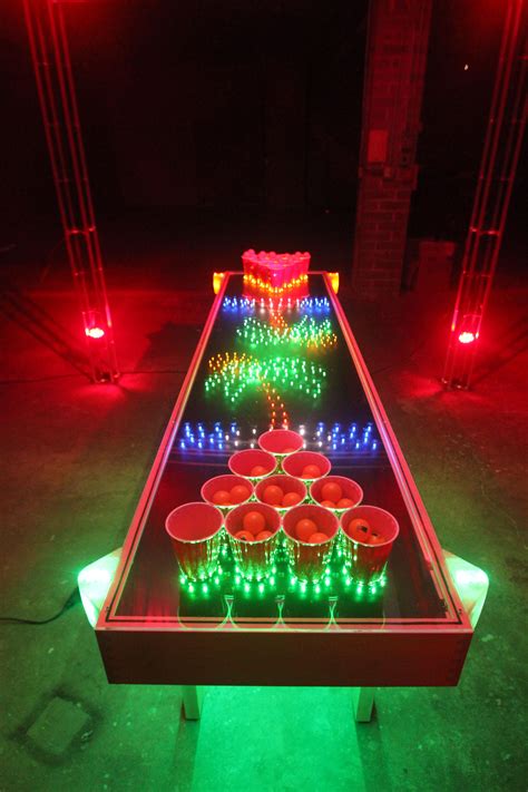 Take Beer Pong To The Next Level With This Led Light Up Tables That Can