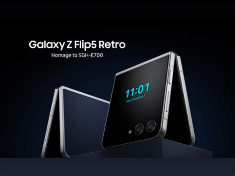 Samsung Unveils The Galaxy Z Flip 5 Retro Inspired By The Classic E700