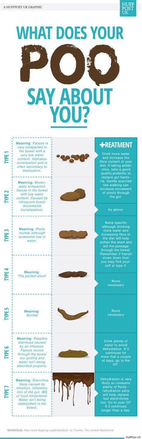What Your Poo Says About Your Health Infographic Reveals What The