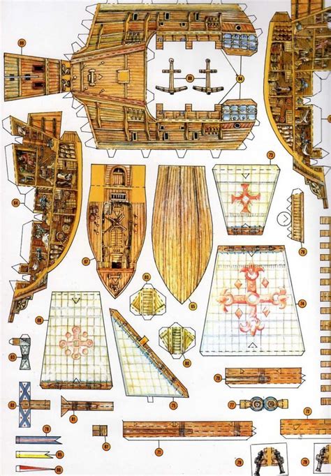 Papercraft Ship Znalezione Obrazy Dla Zapytania Naval Port Paper Model