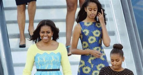 Michelle Obama And Her Daughters Arrives Liberia