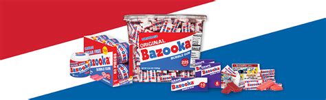 Bazooka Bubble Gum Individually Wrapped Pink Chewing Gum