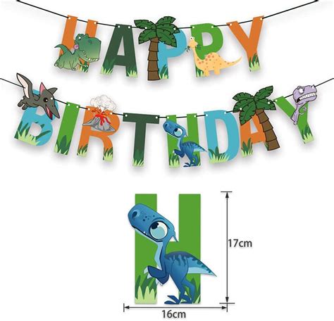 32 Pcs Dinosaur Birthday Party Decorations Dinosaur Birthday Balloons