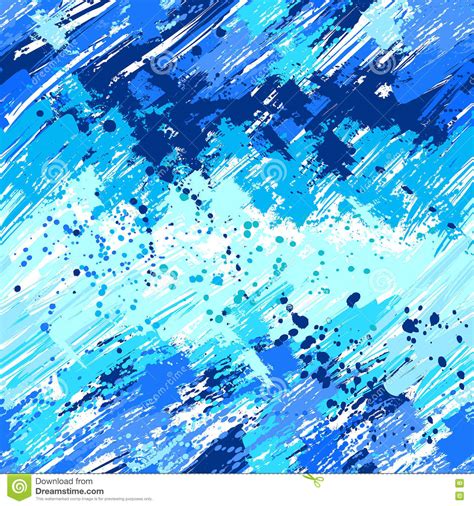 Seamless Painted Blue Paint Stock Vector Illustration Of Endless
