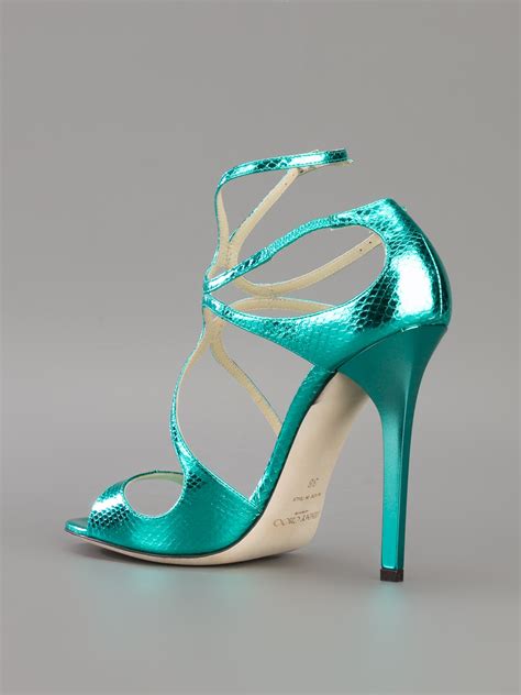 Lyst - Jimmy choo Lance Sandal in Green