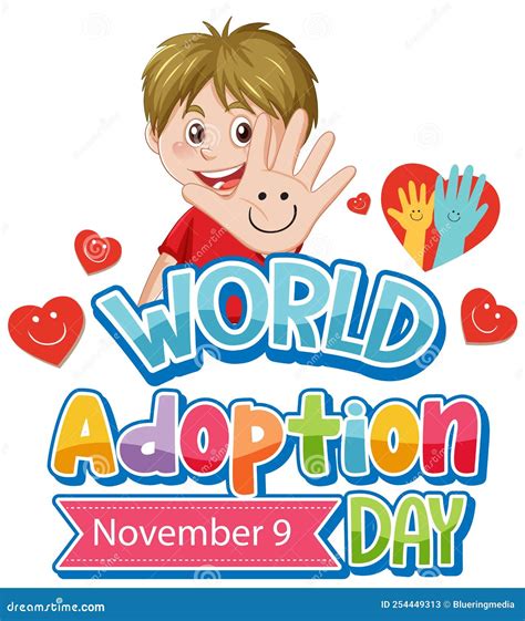 World Adoption Day Logo Design Stock Vector Illustration Of Adoption