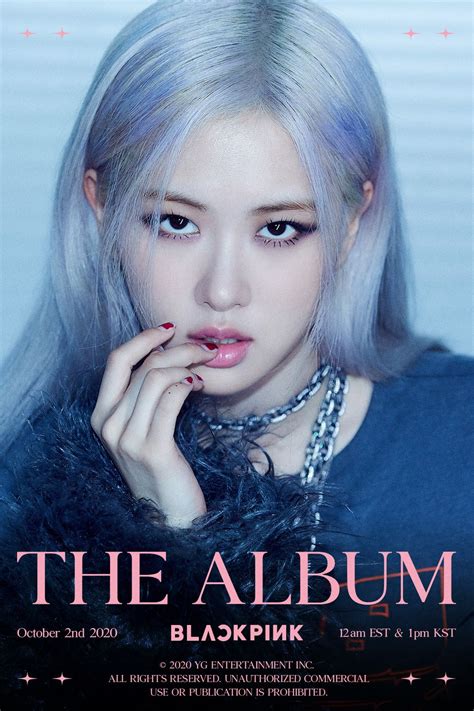 Blackpink The Album Teaser Poster Rose Kim Jennie Jennie And Rosé Yg