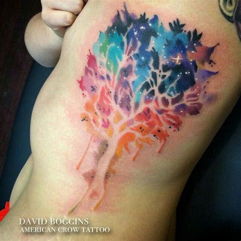 Watercolor Tree Of Life Sleeve Tattoos Watercolor Tattoo Tree