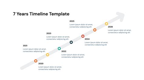 7 Years Arrow Timeline Powerpoint template - 🔥 Free Download Now!