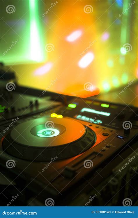 Dj Console Mixing Desk Ibiza House Music Party Nightclub Stock Image