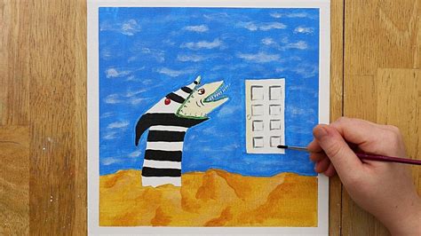 Beetlejuice Sandworm Easy And Fun Acrylic Painting For Beginners On