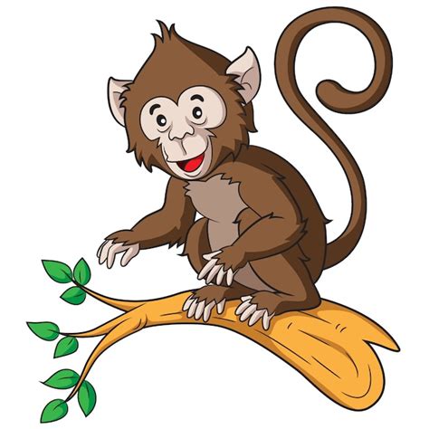 Desenho De Macaco Vetor Premium