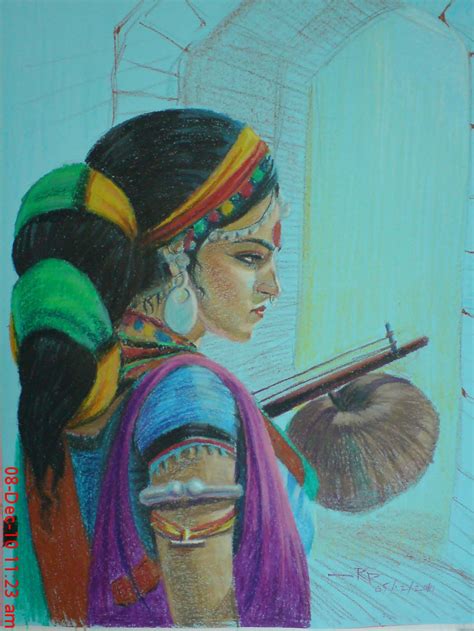 Pastel Colors Painting Of A Girl Desi Painters