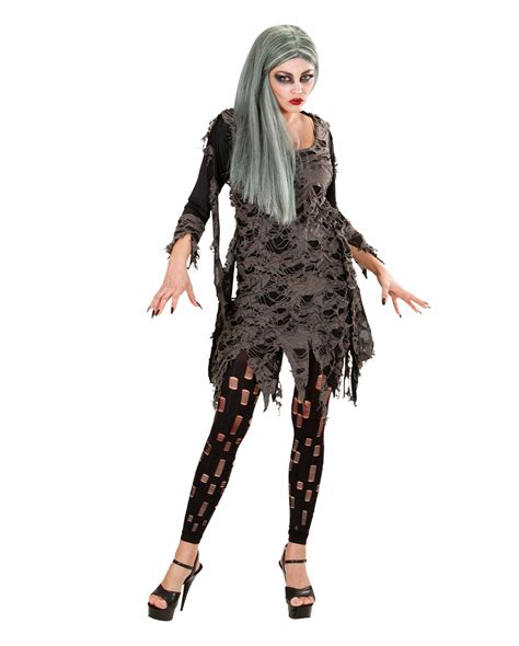 living dead zombie woman costume for halloween horror