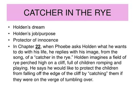 ppt symbolism catcher in the rye powerpoint presentation id 1038482