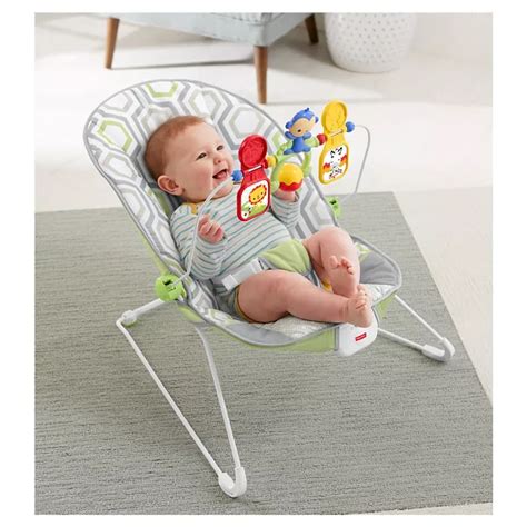 Fisher Price Bouncer Geometric Meadow Baby Bouncer Seat Baby