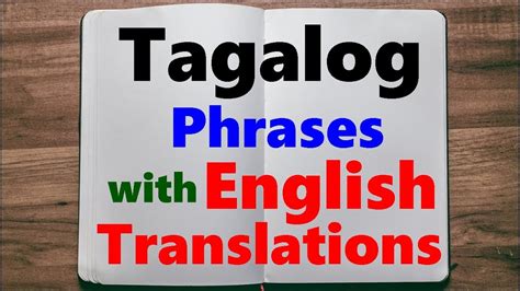 learn tagalog [common useful phrases] part 92 youtube