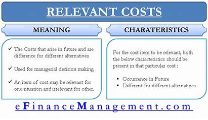 Relevant Costs Cost Example Costing