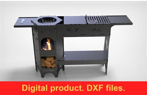 Stove For Cauldron V6 Dxf Files For Plasma Laser Or Cnc Camp Etsy