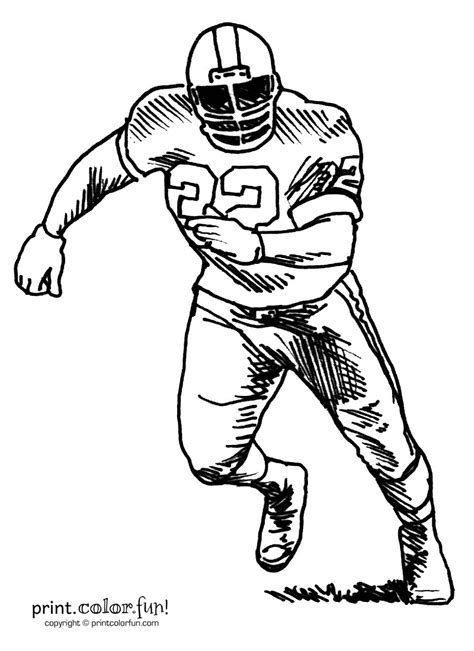 Supercoloring.com is a super fun for all ages: Football player | Football coloring pages, Sports coloring ...