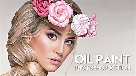 Oil Paint Photoshop Action How To Use Tutorial Youtube