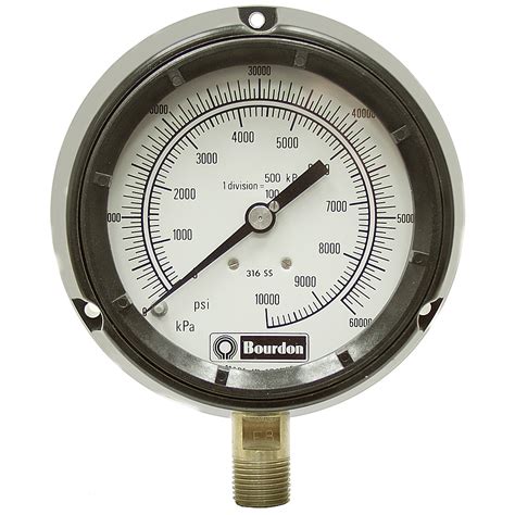 10000 Psi 4 Fp Dry Gauge Pressure And Vacuum Gauges Pressure Gauges