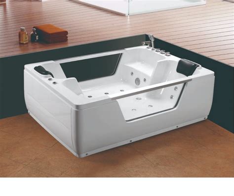 2 Person Glass Window Luxury Spa Hot Tub Whirlpool Bath Tub For Indoor